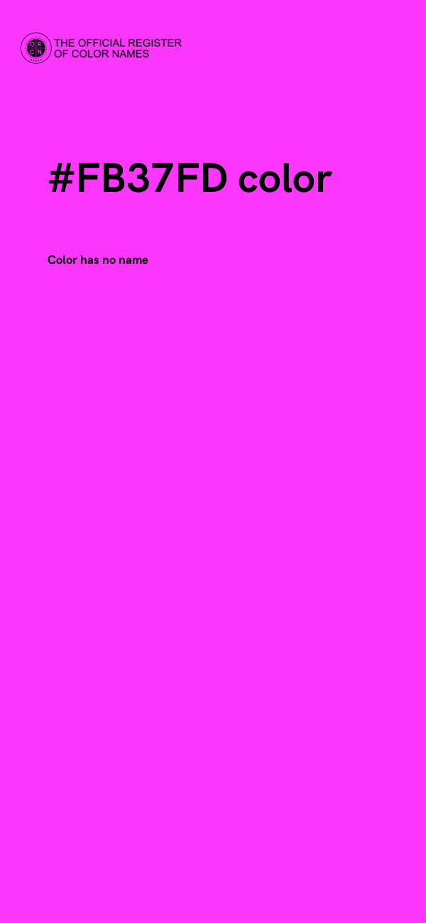 #FB37FD color image