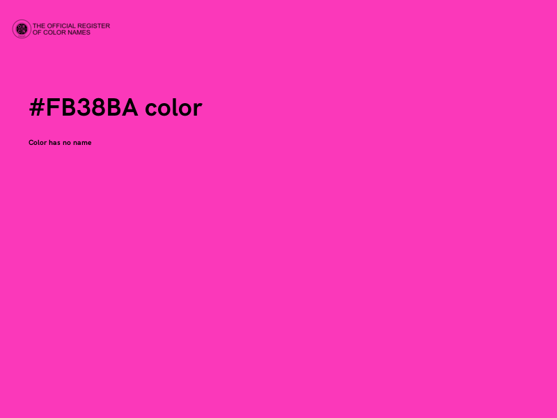 #FB38BA color image