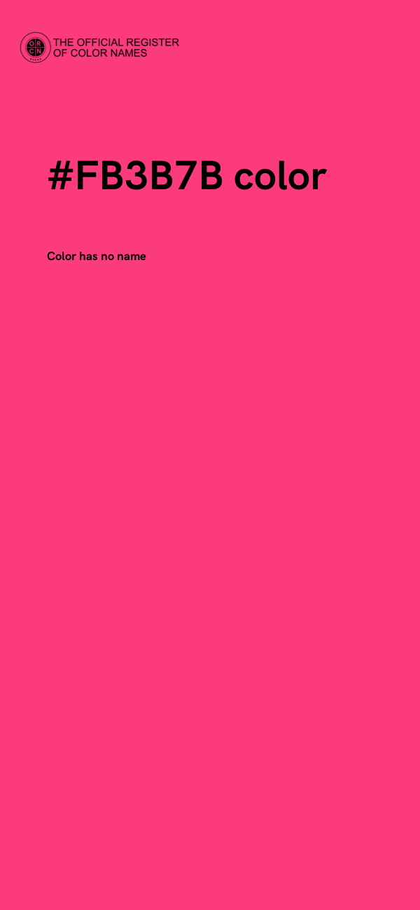 #FB3B7B color image