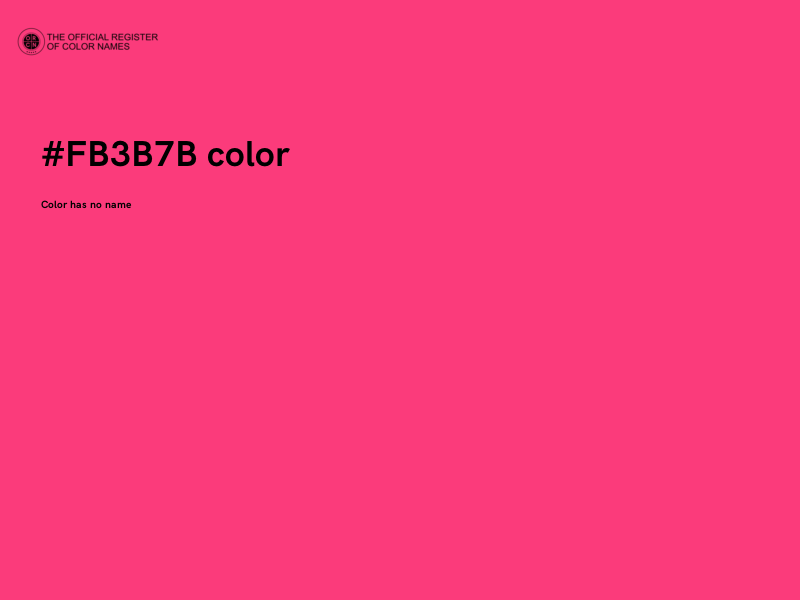 #FB3B7B color image