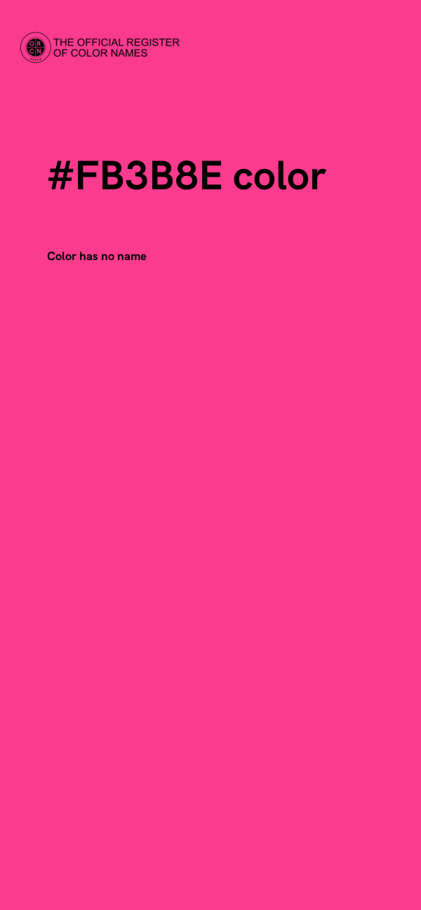 #FB3B8E color image