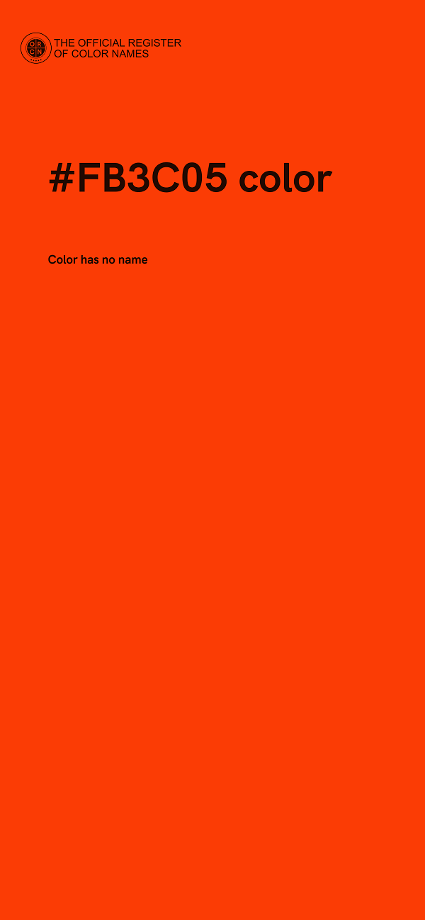#FB3C05 color image