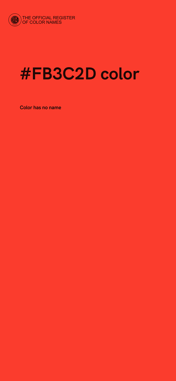 #FB3C2D color image