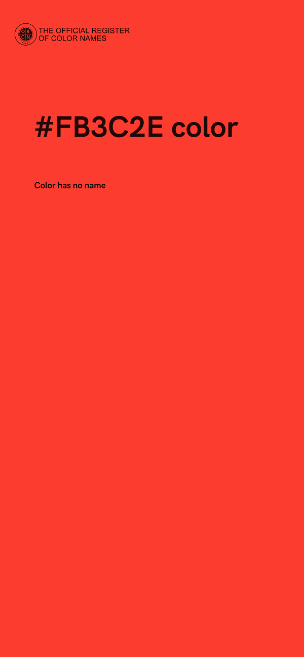 #FB3C2E color image