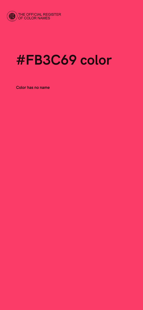 #FB3C69 color image