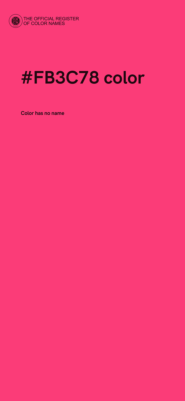 #FB3C78 color image