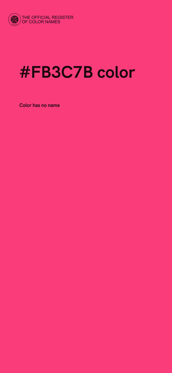 #FB3C7B color image