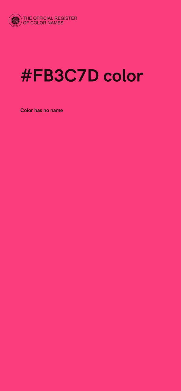 #FB3C7D color image