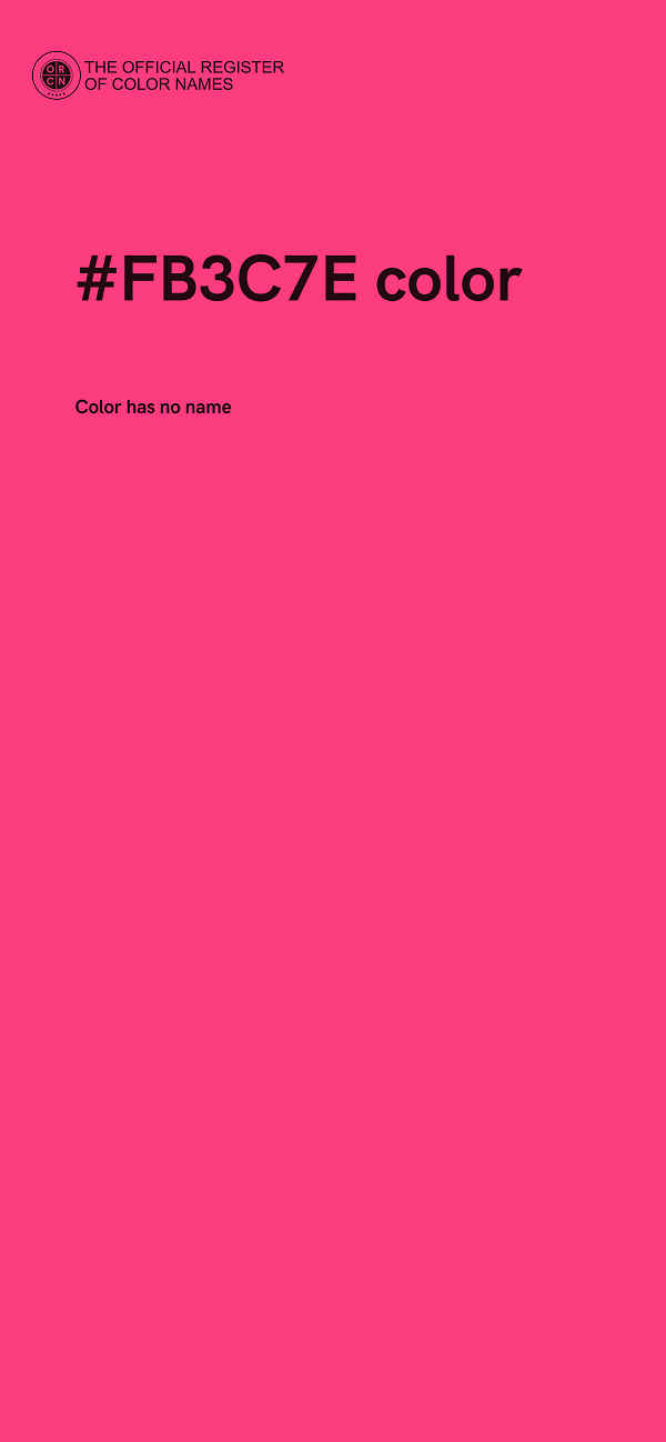 #FB3C7E color image