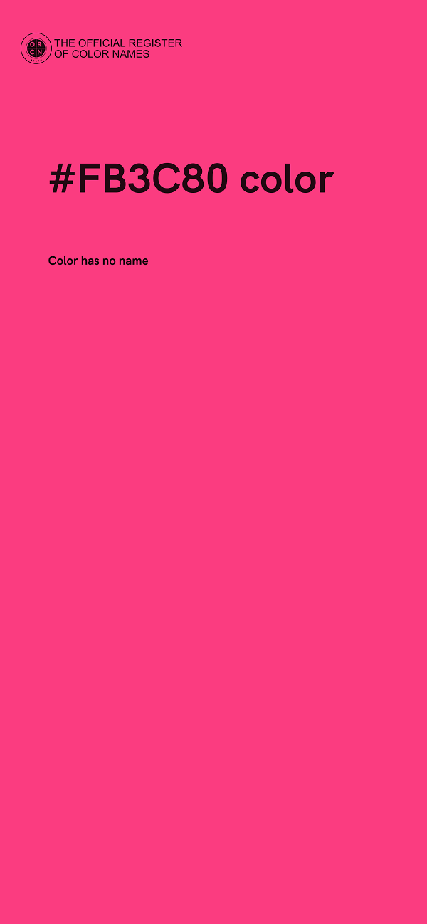 #FB3C80 color image