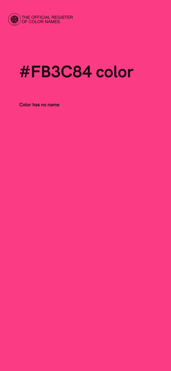 #FB3C84 color image