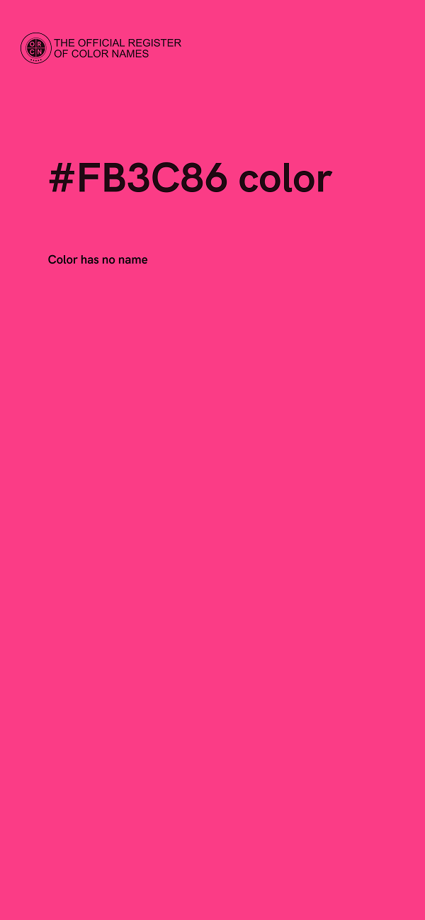 #FB3C86 color image