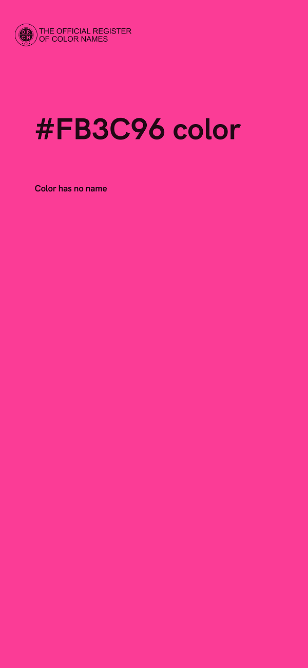 #FB3C96 color image