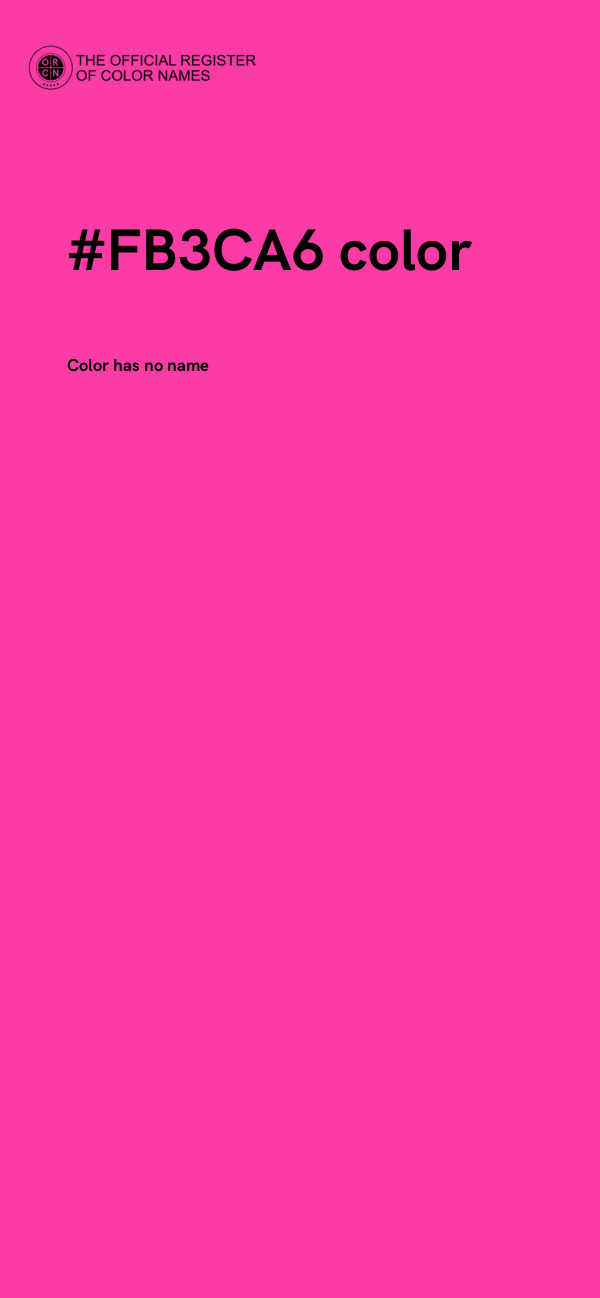 #FB3CA6 color image