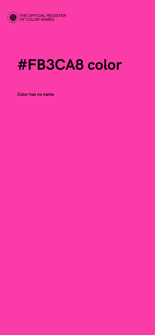#FB3CA8 color image