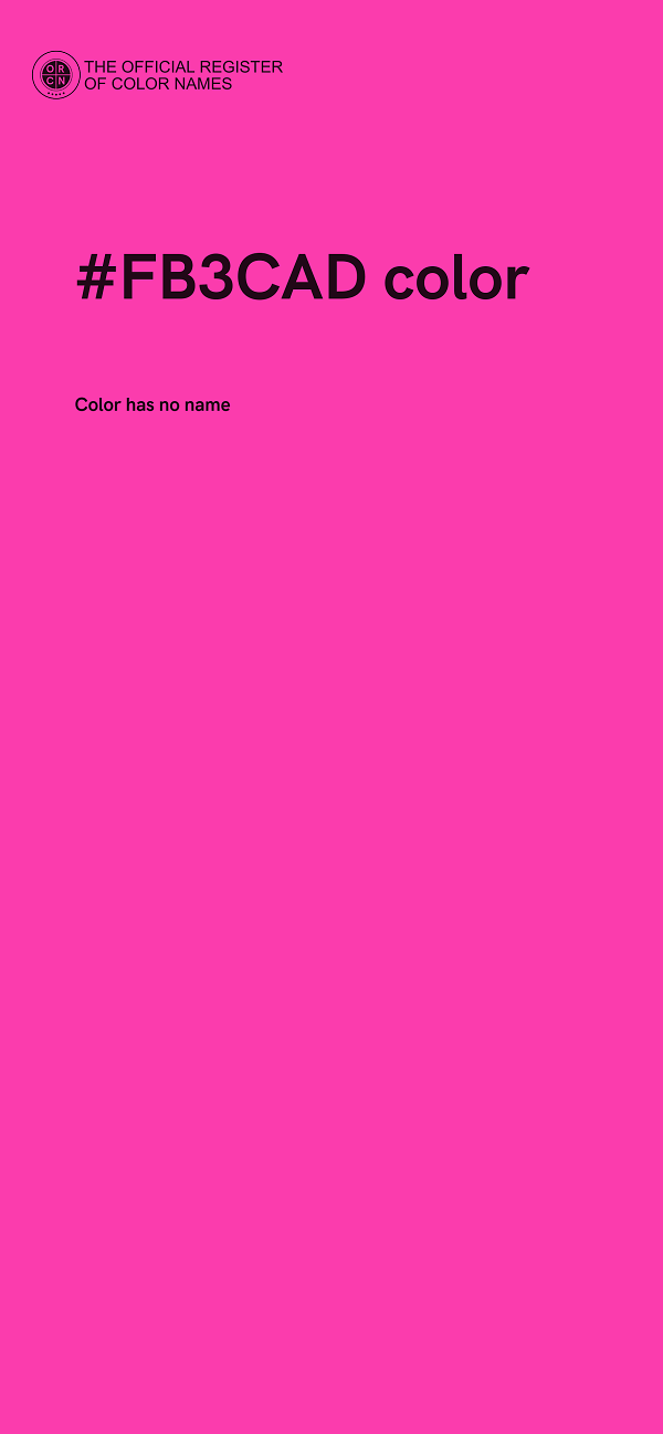 #FB3CAD color image