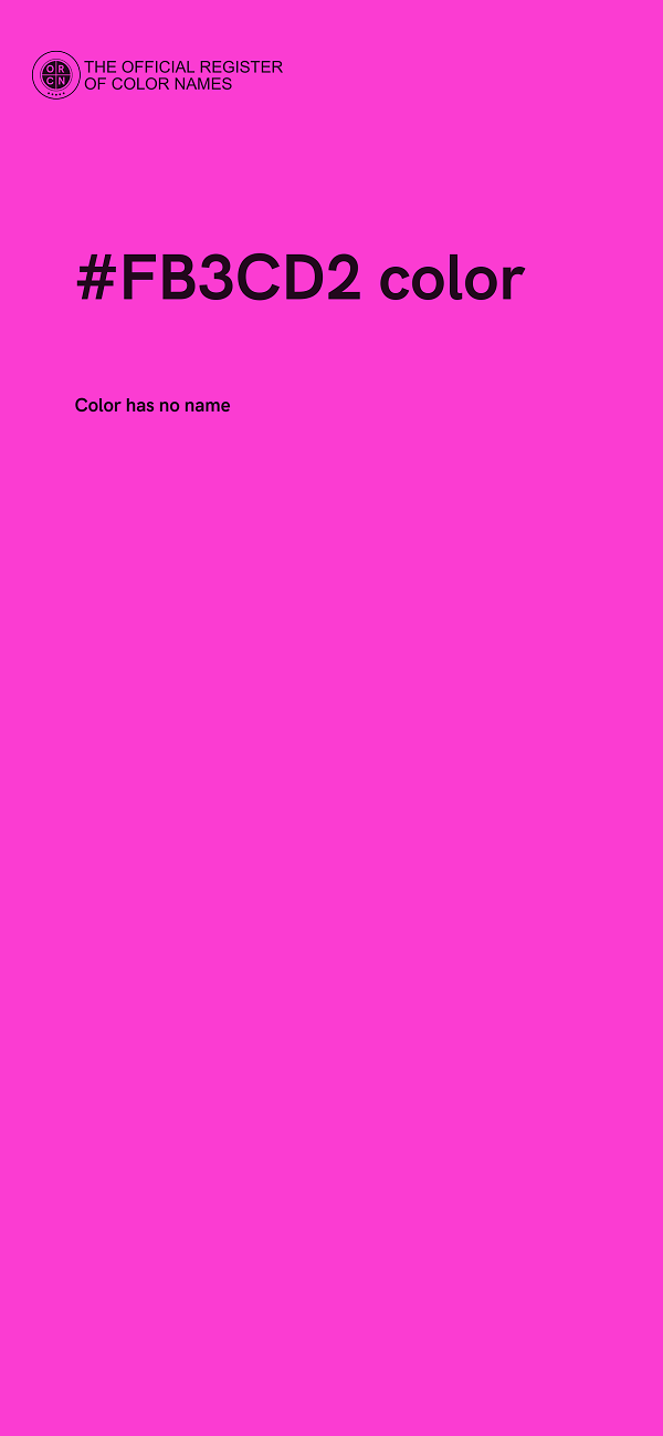 #FB3CD2 color image