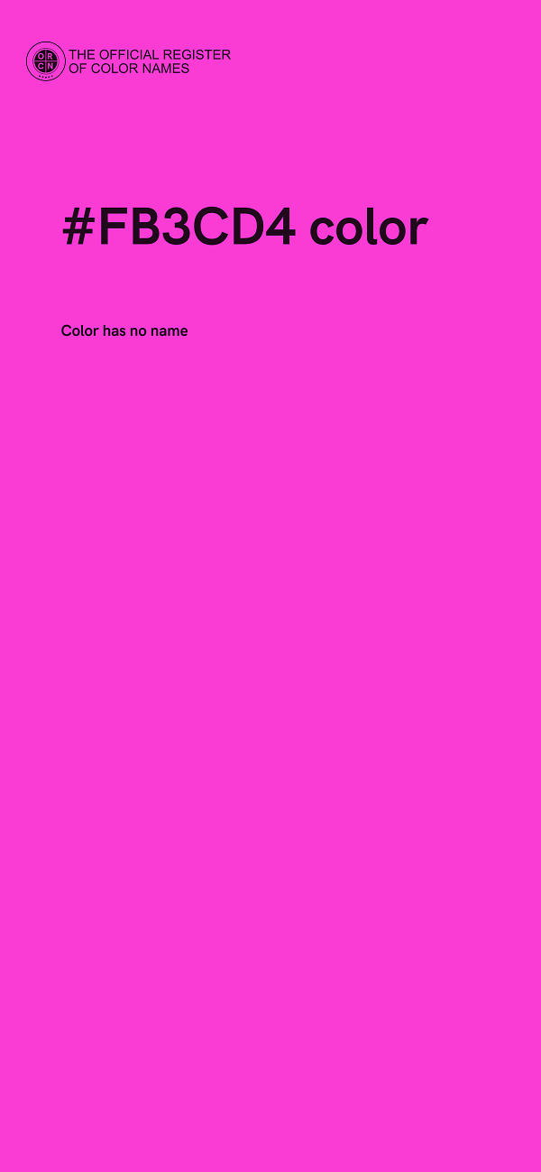 #FB3CD4 color image