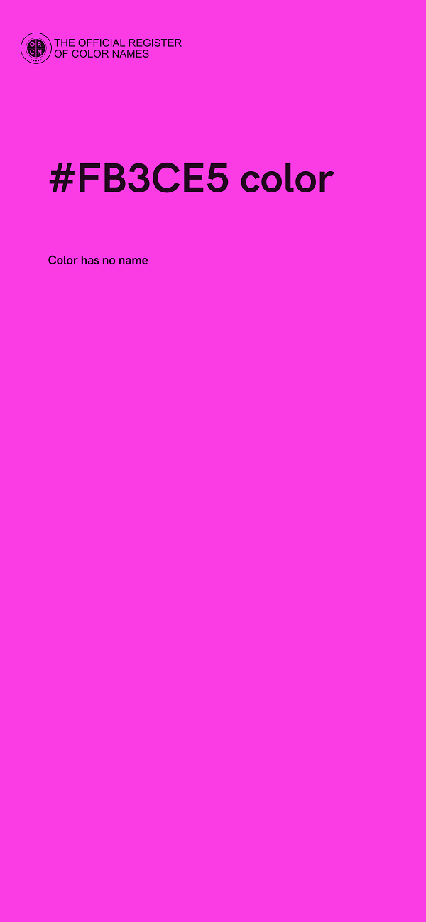 #FB3CE5 color image