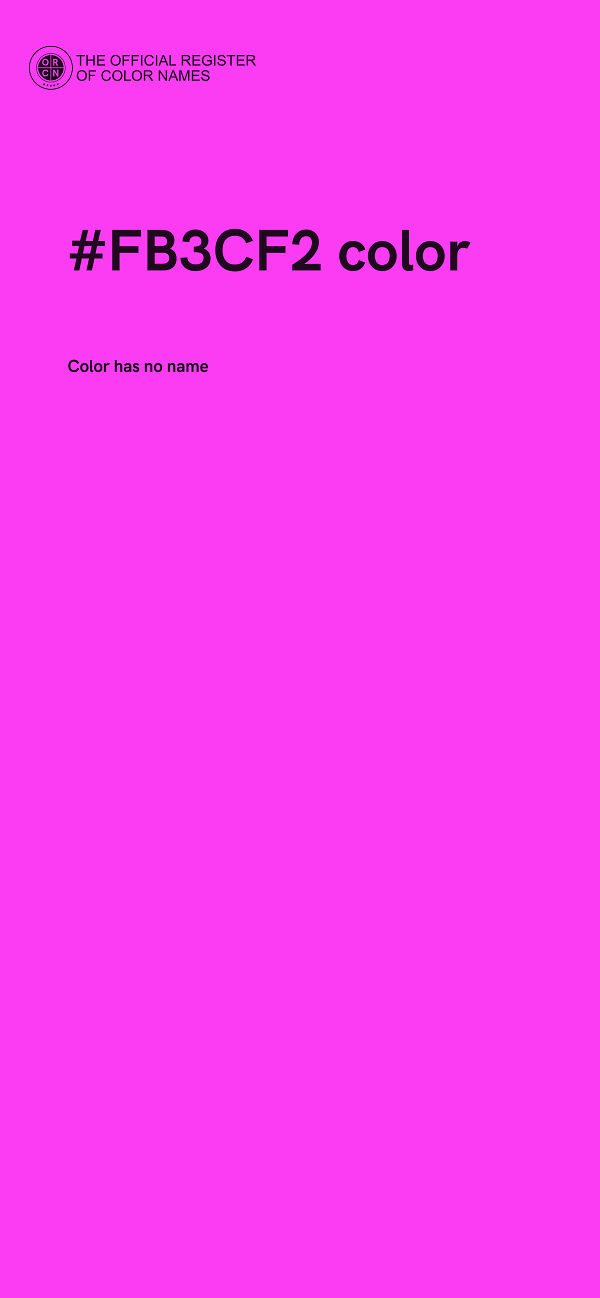#FB3CF2 color image