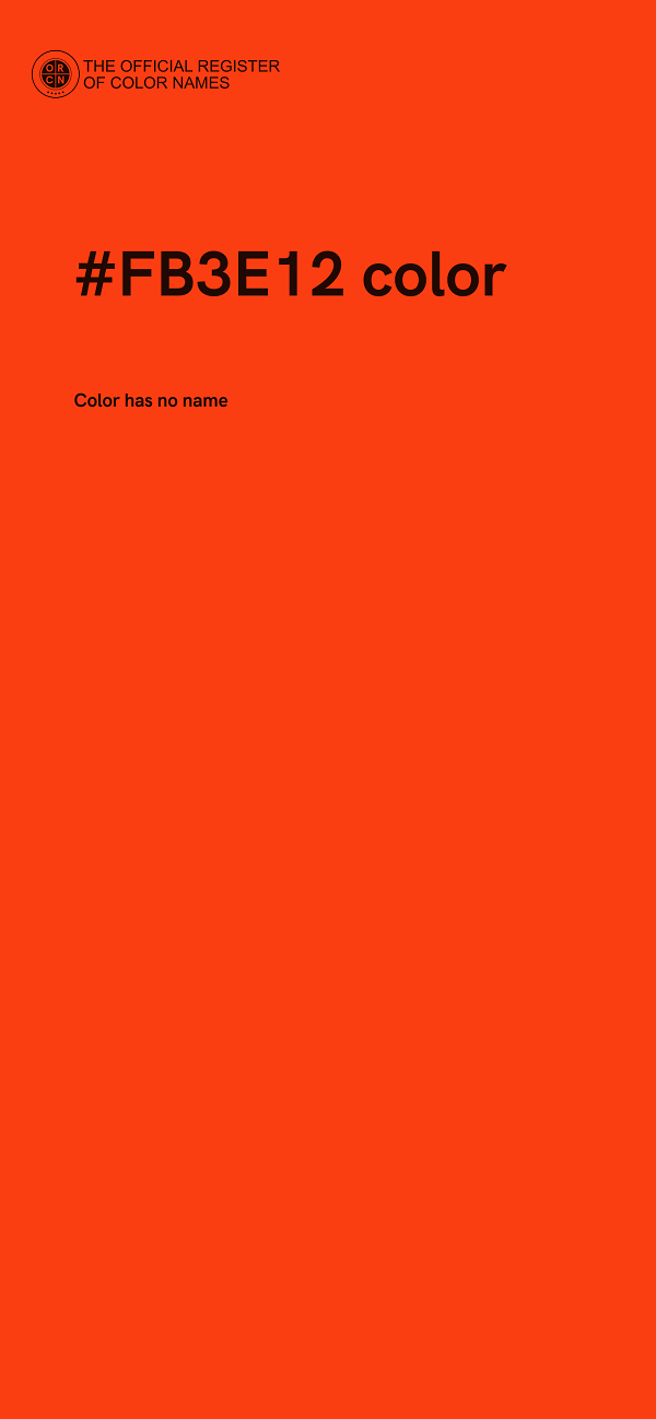 #FB3E12 color image