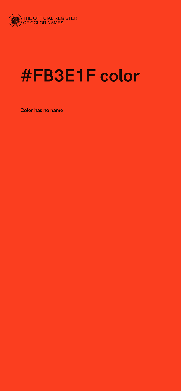 #FB3E1F color image