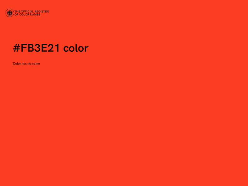 #FB3E21 color image