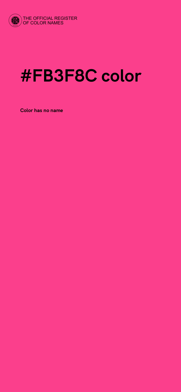 #FB3F8C color image