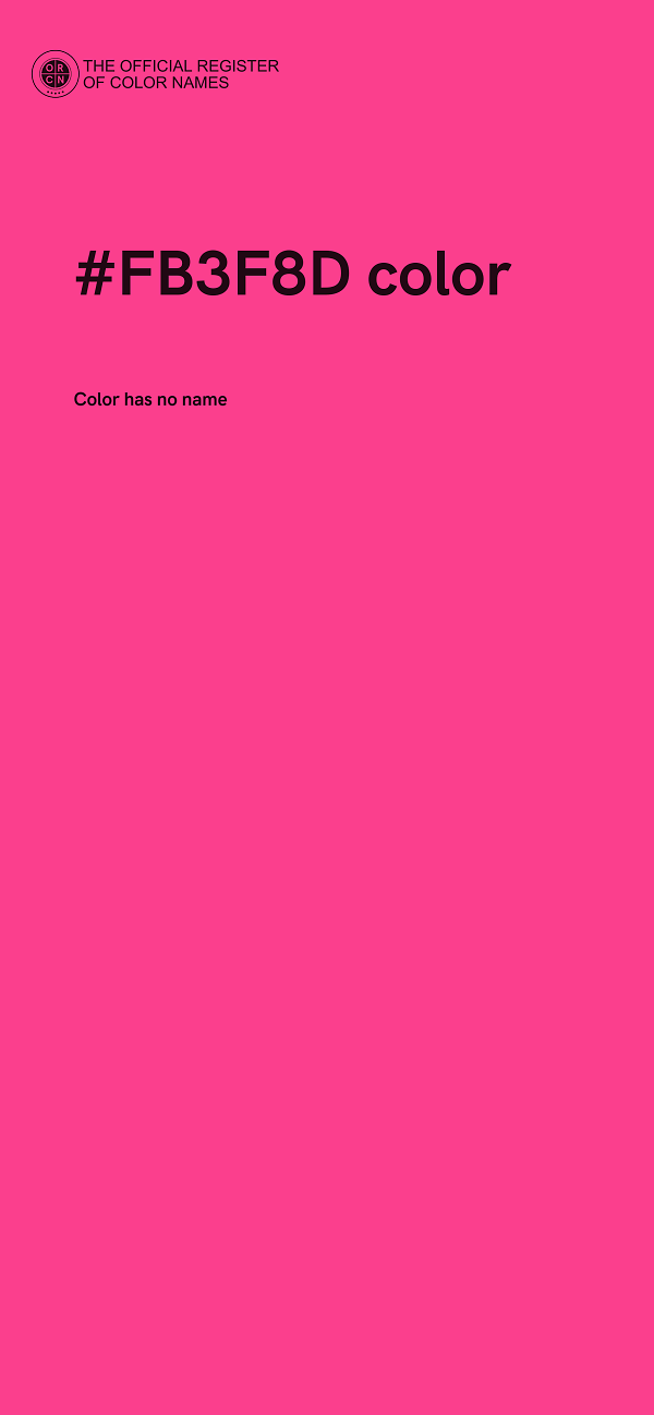 #FB3F8D color image