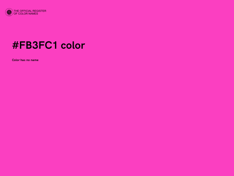 #FB3FC1 color image