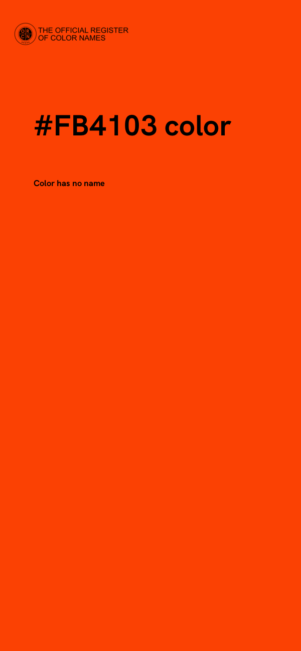 #FB4103 color image
