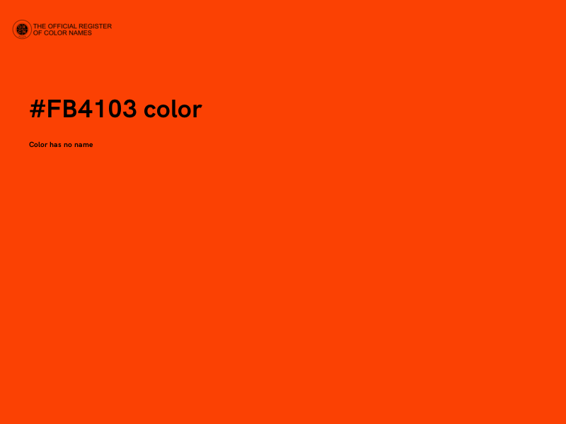 #FB4103 color image