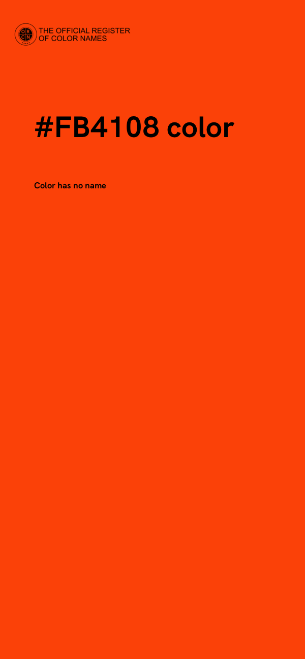 #FB4108 color image