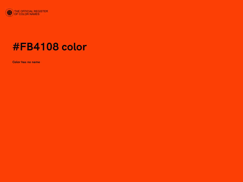 #FB4108 color image