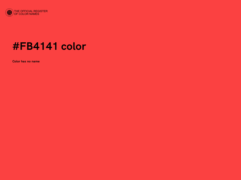 #FB4141 color image