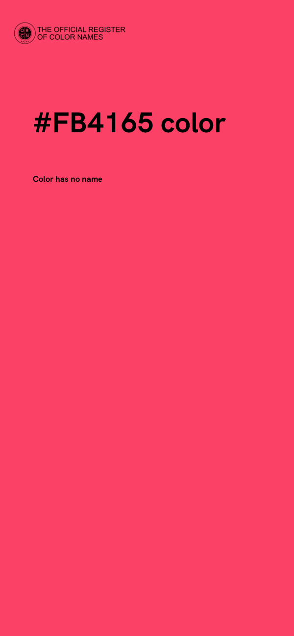 #FB4165 color image