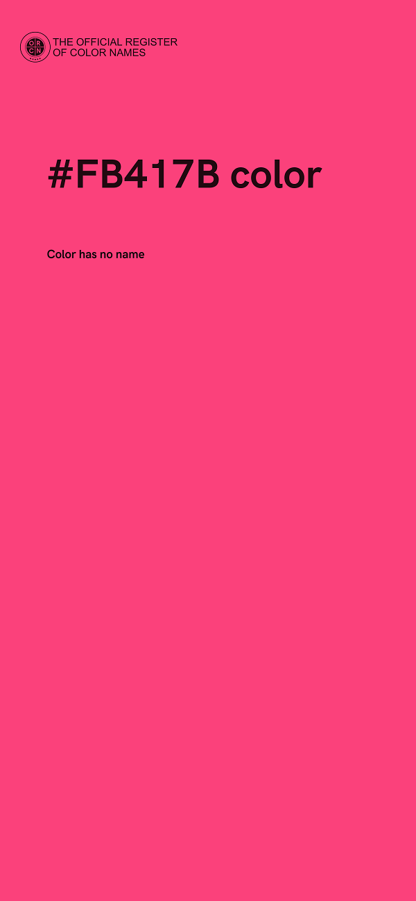#FB417B color image