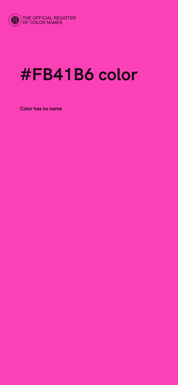 #FB41B6 color image