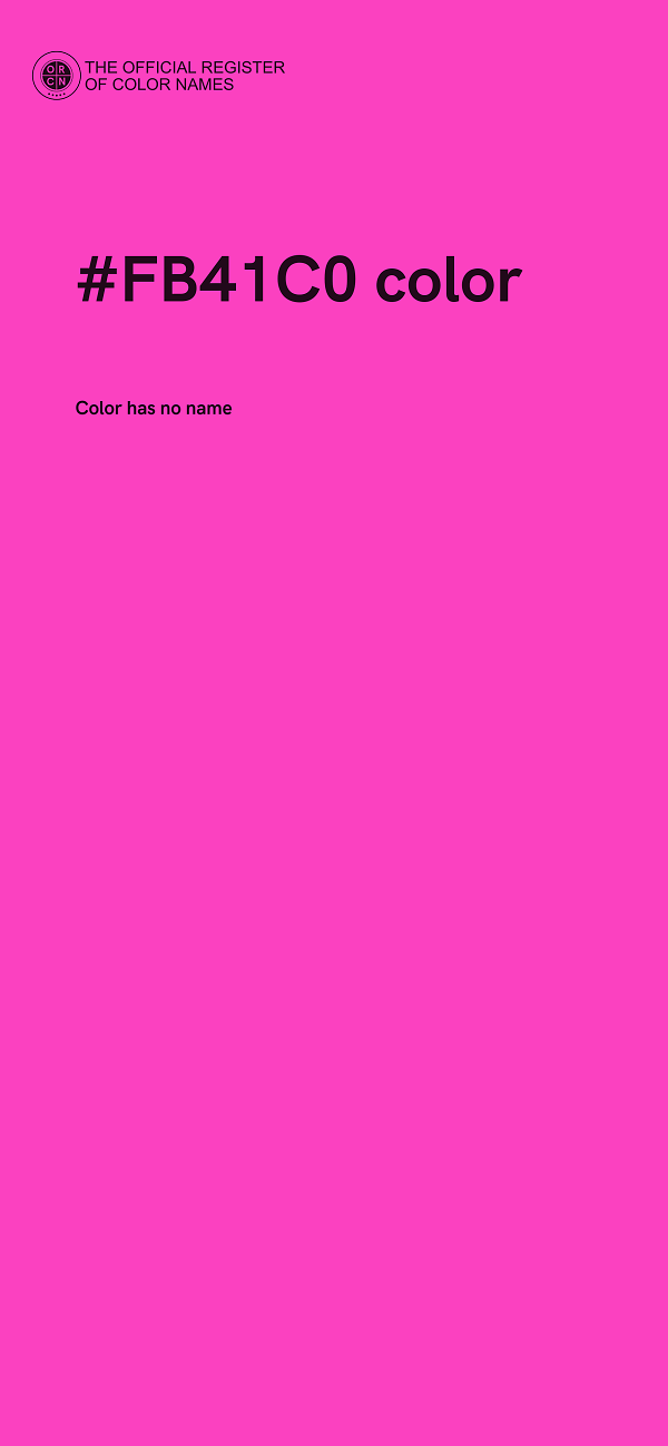 #FB41C0 color image