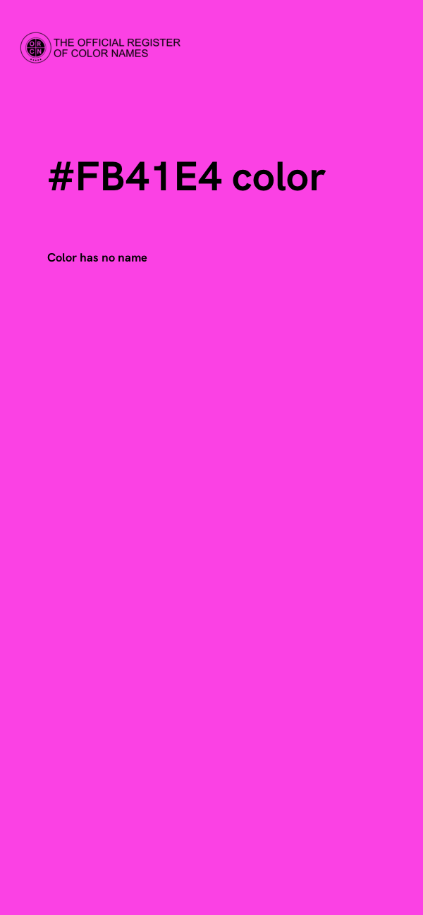 #FB41E4 color image