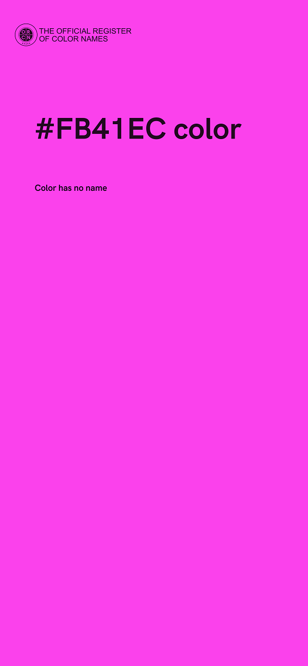 #FB41EC color image