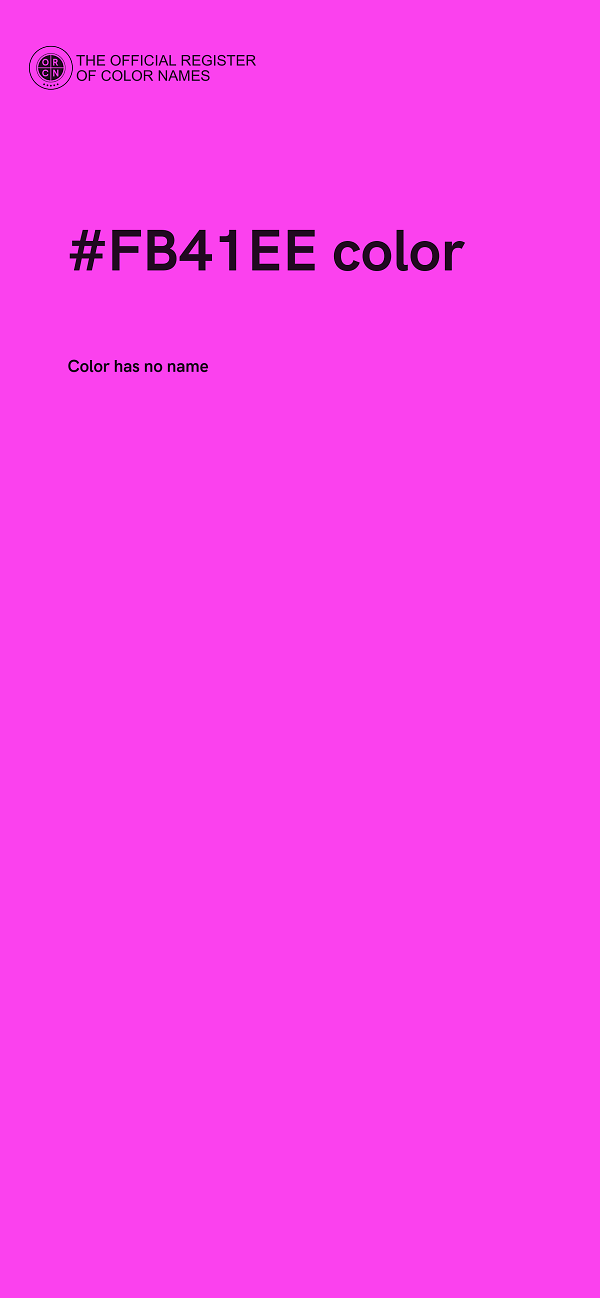 #FB41EE color image