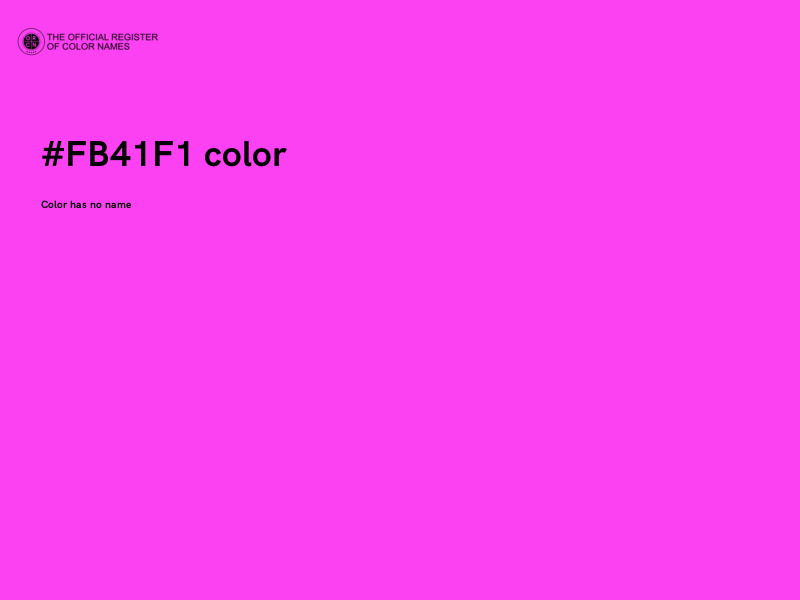 #FB41F1 color image