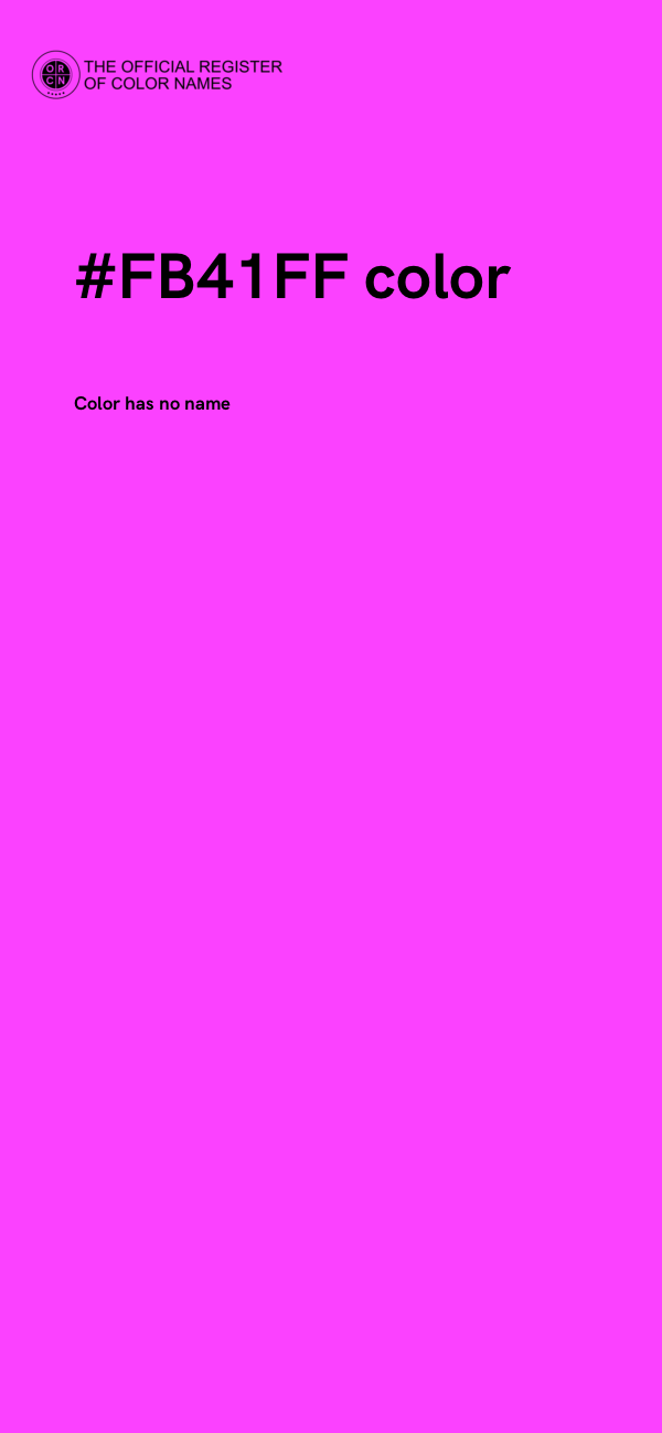 #FB41FF color image