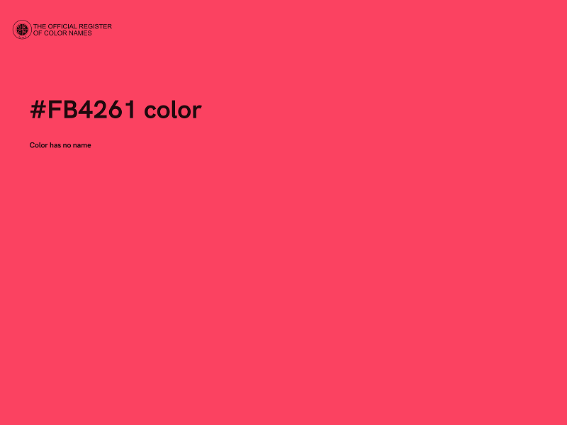 #FB4261 color image