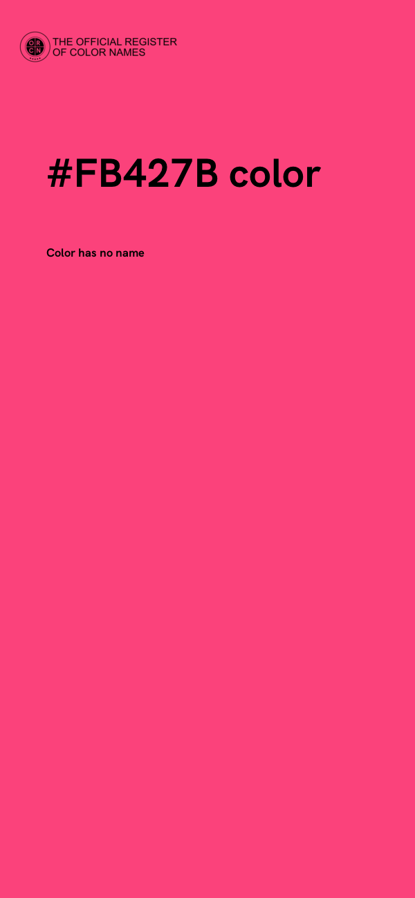 #FB427B color image