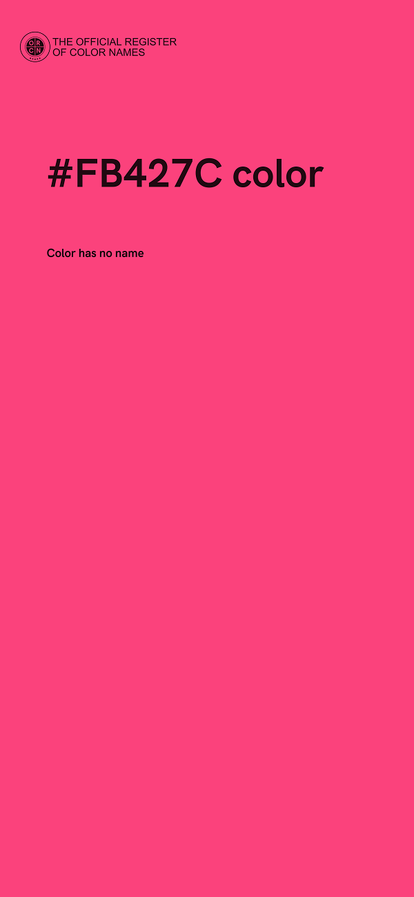 #FB427C color image