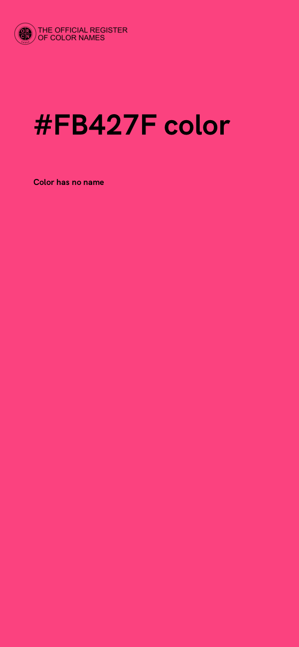 #FB427F color image