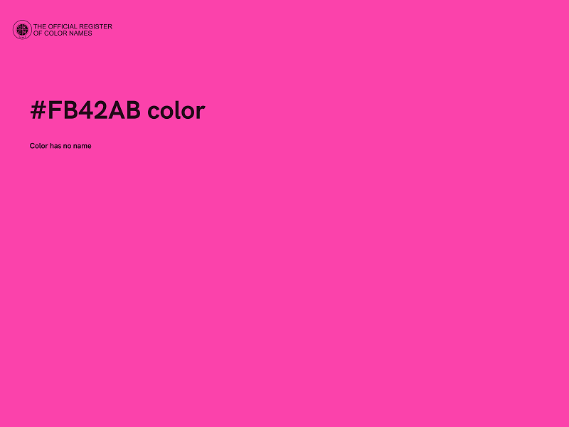 #FB42AB color image