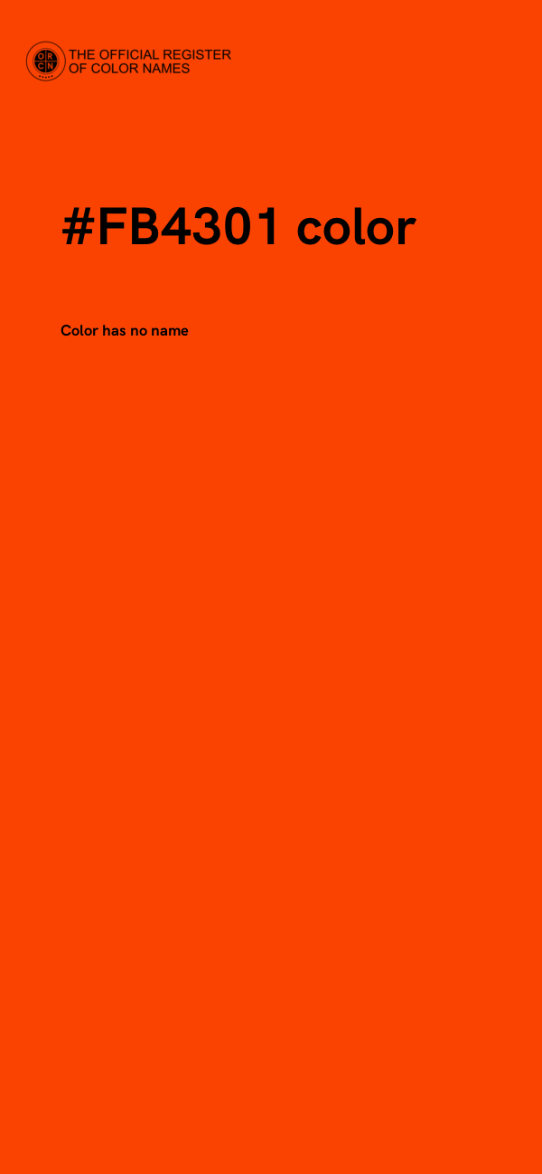 #FB4301 color image